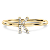 10K Yellow Gold Diamond Accent Initial “A-Z” Ring-15 thumbnail 18