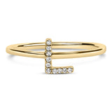 10K Yellow Gold Diamond Accent Initial “A-Z” Ring-16 thumbnail 20