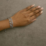 Sterling Silver Diamond Accent 3 Piece Adjustable Bolo Bracelet Set-2 thumbnail 3