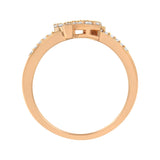 .925 Sterling Silver 1/2 Cttw Diamond Scatter Composite Bypass Ring (I-J Color, I1-I2 Clarity)-3 thumbnail 4