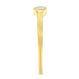 14K Yellow Gold Plated .925 Sterling Silver Miracle Set Diamond Ring (1/20 Cttw, J-K Color, I1-I2 Clarity)-3 thumbnail 4