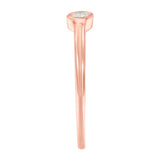 14K Rose Gold Plated .925 Sterling Silver Miracle Set Diamond Ring (1/20 Cttw, J-K Color, I1-I2 Clarity)-3 thumbnail 4