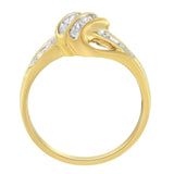 10K Yellow Gold Plated .925 Sterling Silver 1.0 Cttw Diamond Flower Cluster Open Halo Floral Ring (J-K Color, I2-I3 Clarity)-3 thumbnail 4