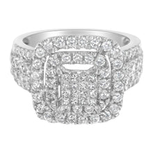 14KT White Gold Diamond Cocktail Ring (1 1/2 cttw, H-I Color, SI2-I1 Clarity)-3