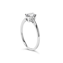 14K White Gold 1/2 Cttw Oval Lab Grown Diamond 4 Prong Solitaire Engagement Ring (F-G Color, VS2-SI1 Clarity)-3