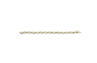 10K Yellow and White Gold 1/2 Cttw Channel Set Diamond Infinity Link 7