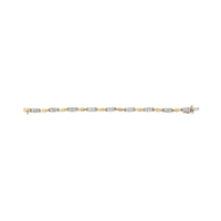 10K Yellow Gold 1.00 Cttw Round-Cut Diamond Spiral Link 7