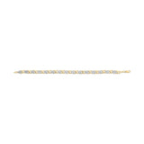 10K Yellow Gold 1.00 Cttw Diamond 5 Stone Floral Cluster and 