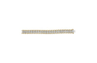 10K Yellow Gold 4.00 Cttw Pave Diamond Classic Link 7