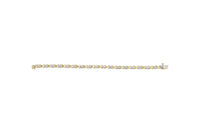 10K White Gold 1.00 Cttw Diamond Floral Cluster and X-Link 7.25