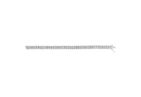 14K White Gold 5.00 Cttw Invisible Set Princess-Cut Diamond Belt and Buckle Tennis 7