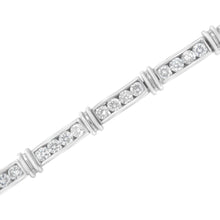 14K White Gold 6 3/4 Cttw Diamond 4 Stone Link Bracelet (H-I Color, I1-I2 Clarity) - 7" Inches-3