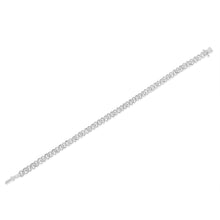 .925 Sterling Silver 1/6 Cttw Miracle Set Diamond Infinity Link and Station Tennis Bracelet (I-J Color, I3 Clarity) - 7.25 " Inches-3