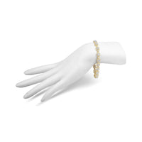 10K Yellow Gold 2.0 Cttw Diamond Square Link Bracelet (J-K Color, I2-I3 Clarity) - Size 7.25