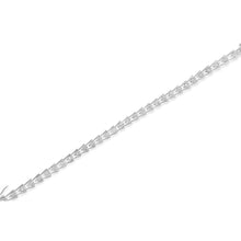 Sterling Silver Diamond Wave-Style Link Bracelet (0.5 cttw, I-J Color, I3 Clarity)-3
