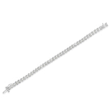 Sterling Silver Rose-cut Diamond Wave link Bracelet (1 cttw, I-J Color, I3 Clarity)-3