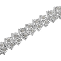 .925 Sterling Silver 1.0 cttw Diamond 