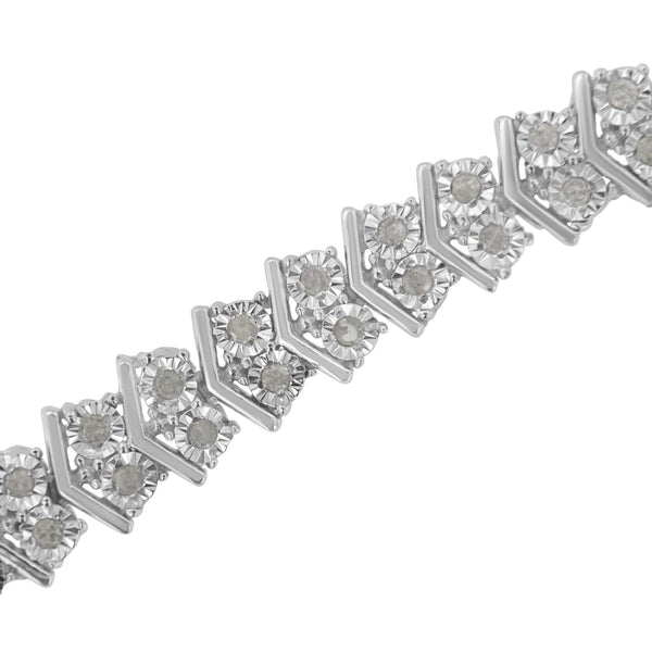 .925 Sterling Silver 1.0 cttw Diamond 