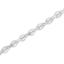 Sterling Silver Diamond Link Bracelet (0.5 cttw, I-J Color, I3 Clarity)-3
