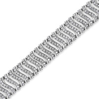 .925 Sterling Silver 5.00 Cttw Round-Cut Diamond 