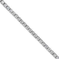 14K White Gold 2.0 Cttw Miracle Set Round-Cut Lab Grown Diamond Illusion 7
