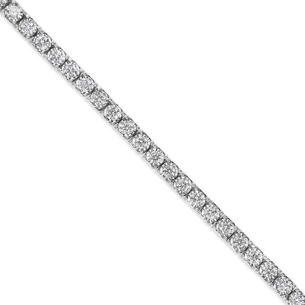 14K White Gold 2.0 Cttw Miracle Set Round-Cut Lab Grown Diamond Illusion 7