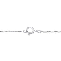 .925 Sterling Silver 1/4 Cttw Brilliant-Cut Diamond Open Heart Twisted Awareness Ribbon 18