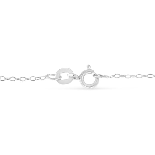 Sterling Silver Diamond Station Necklace (1/2 cttw, I-J Color, I1-I2 Clarity)