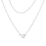.925 Sterling Silver 1/4 Cttw Diamond Lock Pendant Necklace with Paperclip Chain (H-I Color, SI2-I1 Clarity)-3 thumbnail 4