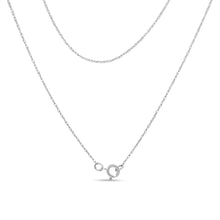 .925 Sterling Silver 1/4 Cttw Diamond Lock Pendant Necklace with Paperclip Chain (H-I Color, SI2-I1 Clarity)-3