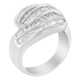 14KT White Gold Diamond Bypass Band Ring (1 cttw, H-I Color, SI1-SI2 Clarity)-1 thumbnail 2