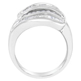 14KT White Gold Diamond Bypass Band Ring (1 cttw, H-I Color, SI1-SI2 Clarity)-3 thumbnail 4