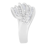 14KT White Gold Diamond Bypass Band Ring (1 cttw, H-I Color, SI1-SI2 Clarity)-4 thumbnail 5