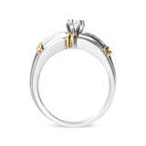 14K Yellow and White Gold 1/3 Cttw Marquise Diamond Cocktail Engagement Ring Set (H-I Color, SI1-SI2 Clarity)-1 thumbnail 2