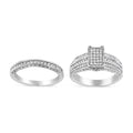 925 sterling silver ring with round diamond composite in prong setting