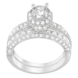 14K White Gold 1 ct. TDW Round Cut Diamond Ring (G-H, I1-I2)-1 thumbnail 2