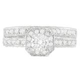 14K White Gold 1 ct. TDW Round Cut Diamond Ring (G-H, I1-I2)-2 thumbnail 3