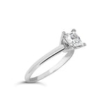 14K White Gold 1.0 Cttw Princess Lab-Grown Diamond Solitaire Engagement  Ring (F-G Color, VS1-VS2 Clarity)-3 thumbnail 4