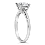 14K White Gold 1.0 Cttw Princess Lab-Grown Diamond Solitaire Engagement  Ring (F-G Color, VS1-VS2 Clarity)-4 thumbnail 5