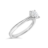 14K White Gold 1.0 Cttw Round Lab Grown Diamond Eagle Claw 4-Prong Set Solitaire Engagement Ring (F-G Color, VS2-SI1 Clarity)-3 thumbnail 4