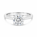 IGI Certified 14K White Gold 2.0 Cttw Round Lab Grown Diamond Solitaire Engagement Ring-0