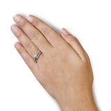 .925 Sterling Silver Diamond Accent Frame Twist Shank Bridal Set Ring and Band (I-J Color, I3 Clarity)-2 thumbnail 3