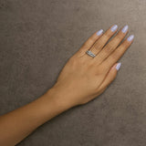 .925 Sterling Silver 1/3 Cttw Diamond Halo and Pave Shank Engagement Ring Set (I-J Color, I3 Clarity)-2 thumbnail 3
