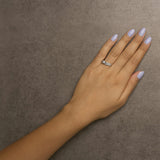 .925 Sterling Silver 1/3 Cttw Diamond Classic Engagement Ring Bridal Set with Milgrain (I-J Color, I3 Clarity)-2 thumbnail 3