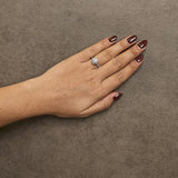 14K White Gold 1.00 Cttw Lab-Grown Diamond Oval Shaped Halo Engagement Ring (F-G Color, VS1-VS2 Clarity)-2 thumbnail 3