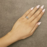 Sterling Silver Blue Topaz Heart Claddagh Ring-2 thumbnail 3
