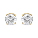 14K Yellow Gold 1/2 Cttw Round-Cut Diamond Solitaire Stud Earrings (O-P Color, SI2-I1 Clarity)-1 thumbnail 2