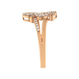 .925 Sterling Silver 1/2 Cttw Diamond Scatter Composite Bypass Ring (I-J Color, I1-I2 Clarity)-4 thumbnail 5