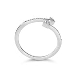 .925 Sterling Silver 1/5 Cttw Diamond Double Arrowhead Open Ring (I-J Color, I2-I3 Clarity)-4 thumbnail 5