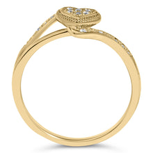 14K Yellow Gold Plated .925 Sterling Silver Diamond Accent Filigree Heart Promise Ring (I-J Color, I3 Clarity)-4